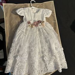 Baptism Dress ( Size 2t ) 