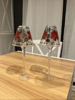 Hand painted tea light holders