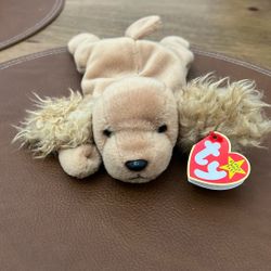 Ty Beanie Baby Spunky Cocker Spaniel 1997 Retired 