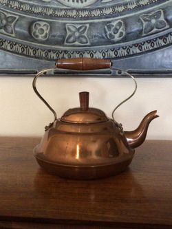 Vintage Copper Kettle with Lid