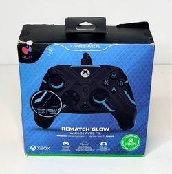 PDP REMATCH Glow Wired Controller Xbox Series X|S One PC USB-C | New, Open Box