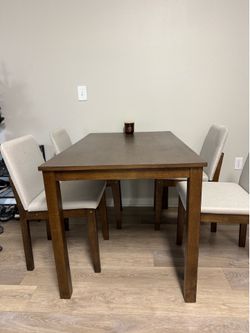 Wooden dining room table