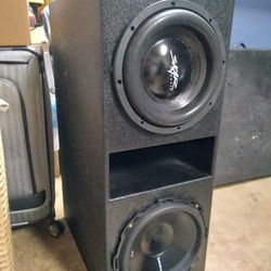 (EVL-12D2) & (P3D2-12) + Dual Q Bomb Twelve inch Ported Box..."read Descriptions Below"...