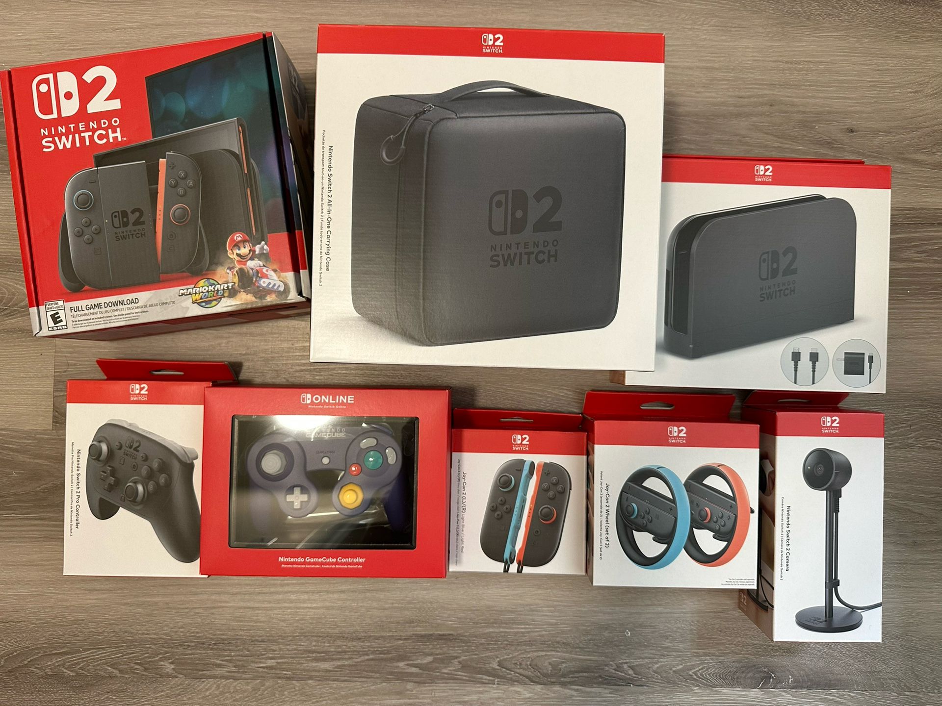 NINTENDO SWITCH MARIO KART WORLD BUNDLE COMES WITH ACCESSORIES