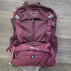 Brand New Osprey Sirrus 24L Hiking Backpack Rain Cover Hydration Bladder Compartment 