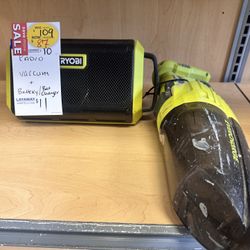 Ryobi Speaker And Vacuum