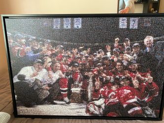 NJ Devils Stanley Cup Mosaic Art  Painting