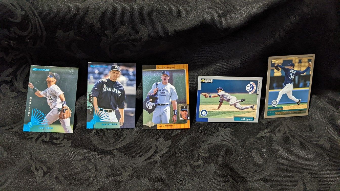 Seattle Mariners Baseball Cards (Set Of 5)