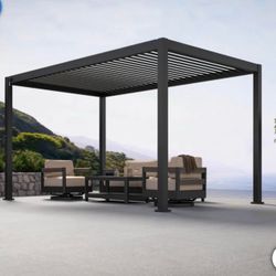 Pérgola Mirador Sorara 9 x 14' (NUEVA EN CAJA) - Techo Ajustable✅