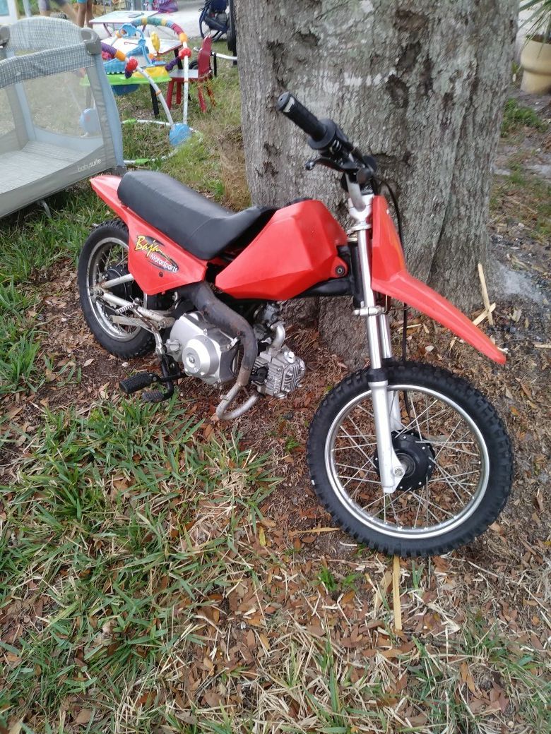 50cc Baja dirt bike not running $300