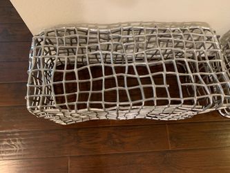 (2) Designer Metal Benches