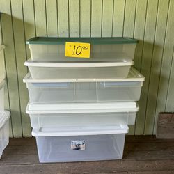 Storage Containers with Lids $10.00 Each 