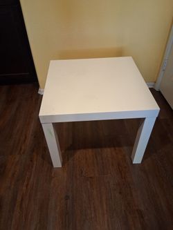 IKEA Small White End Table, $8.00