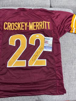 Jacory Bill Croskey-Merritt Signed Autograph Custom Jersey-JSA Coa-Commanders