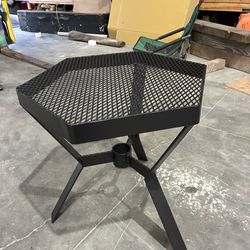 Hexagonal steel table