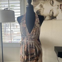 Women’s Dress/ Haulter Dress/ Beautiful Beading! 