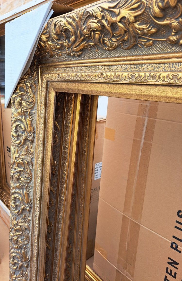 AMAZING & BEAUTIFUL REAL WOOD BAROQUE GALLERY QUALITY ARTIST PICTURE FRAMES**SIZES 24x36", 30x40"**GOLD ORNATE!!
