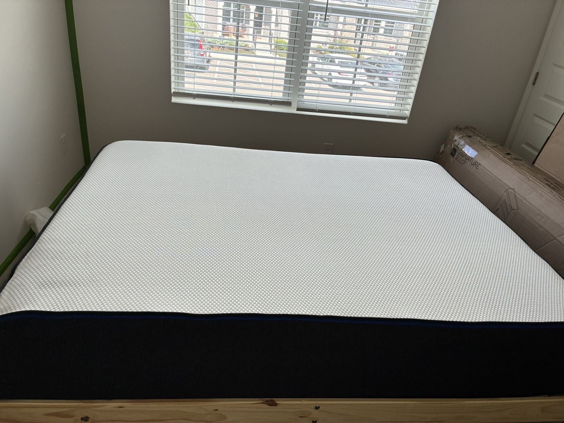 Queen Bed Frame & Mattress