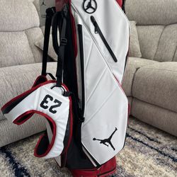 Jordan Golf Bag White Red And Black