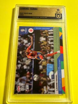 2024 Topps  Lamine Yamal NOW UEFA Euro #54 GEM Mint 10 Spain