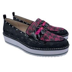 NEW BETSEY JOHNSON jewel rhinestone women’s slip on platforms Size 9 1/2 