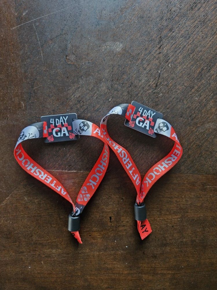 AfterShock 2025 4 day fest wristbands