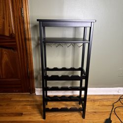 Black Wine Rack Stand