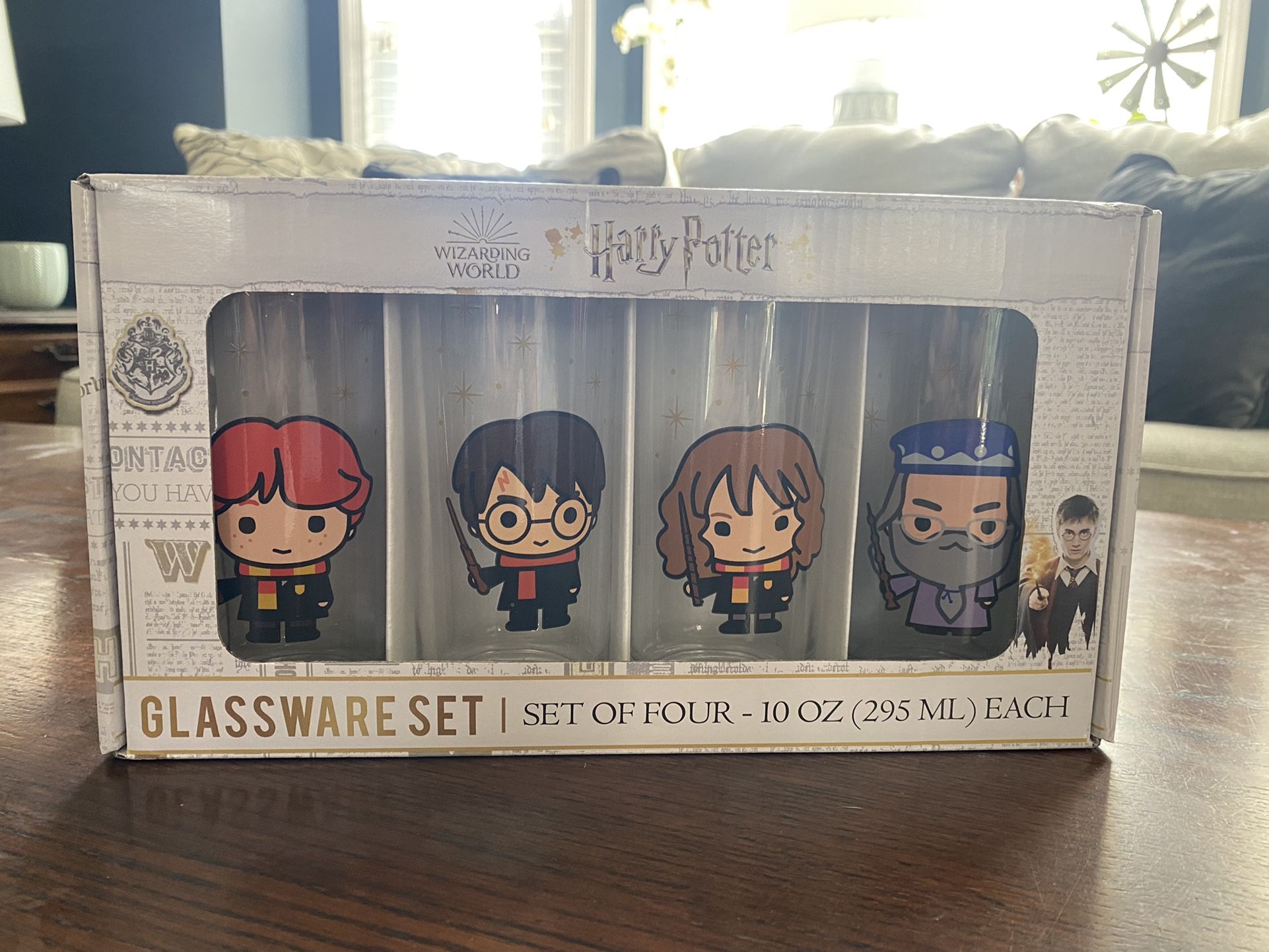 Harry Potter- 10oz Glasses Collectible - New