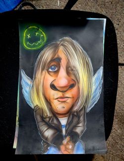 Kurt Cobain Caricature 