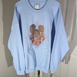 VINTAGE Gildan Sweatshirt Crew Neck Fleece Wakanda Queens Men's Size 2XL