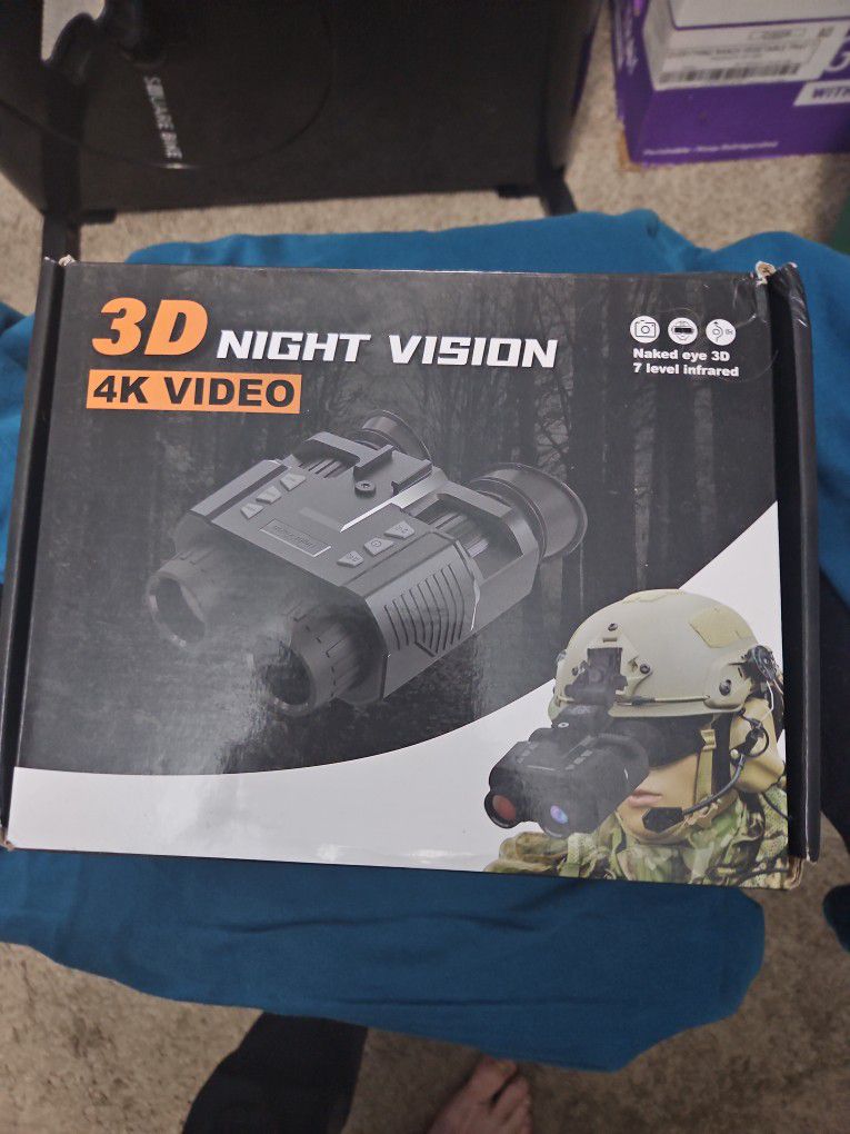 3D Night Vision Binoculars 4K Video Head  Mounting Head Strap For Hands-free