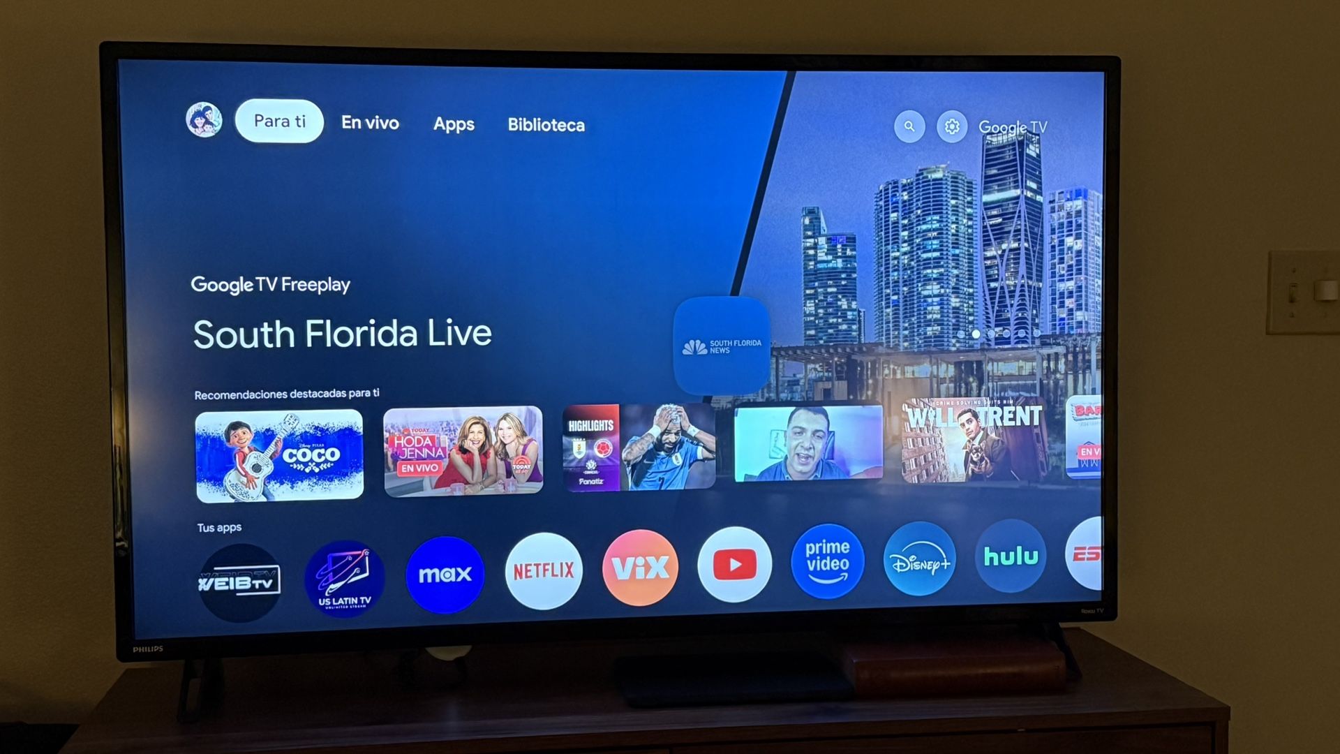 50” Philips ROKU TV 