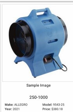 Blower axial 12” electric for sale