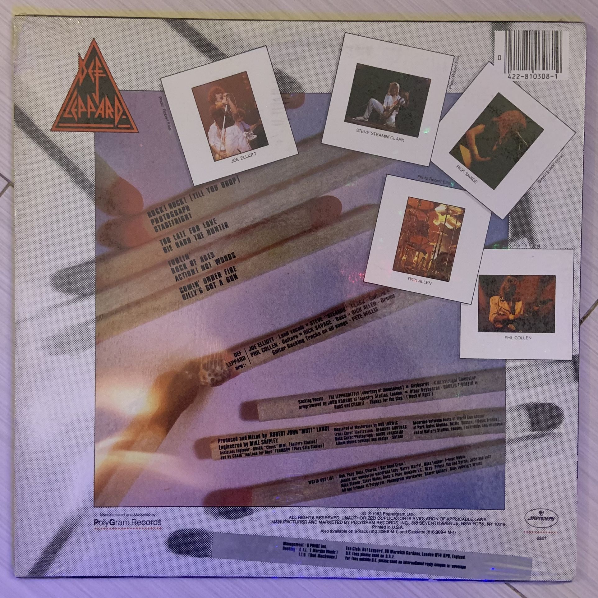 Def Leppard: Pyromania LP Vinyl