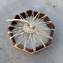 Native American Shaman Hand Drum Instrument Display Piece 