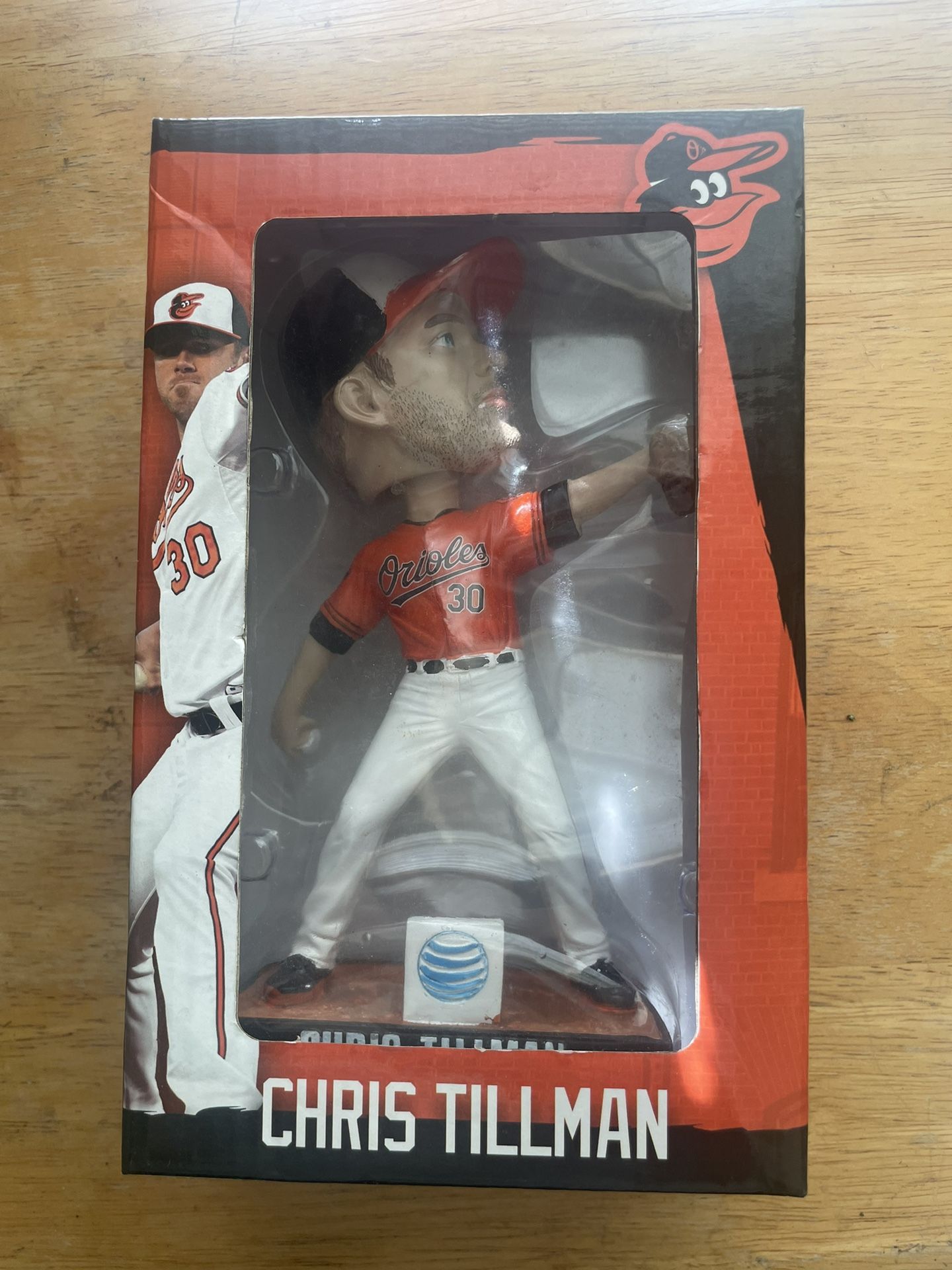 Chris Tillman Bobblehead Baltimore Orioles #30 Baseball AT&T promo 7 1/2" tall
