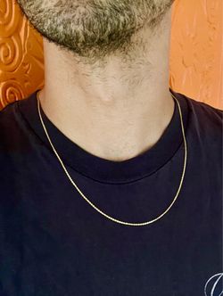14kt Yellow Gold Cable Chain Made In Italy