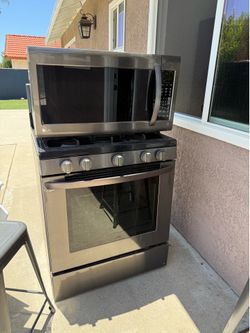 LG Stove and Microwave