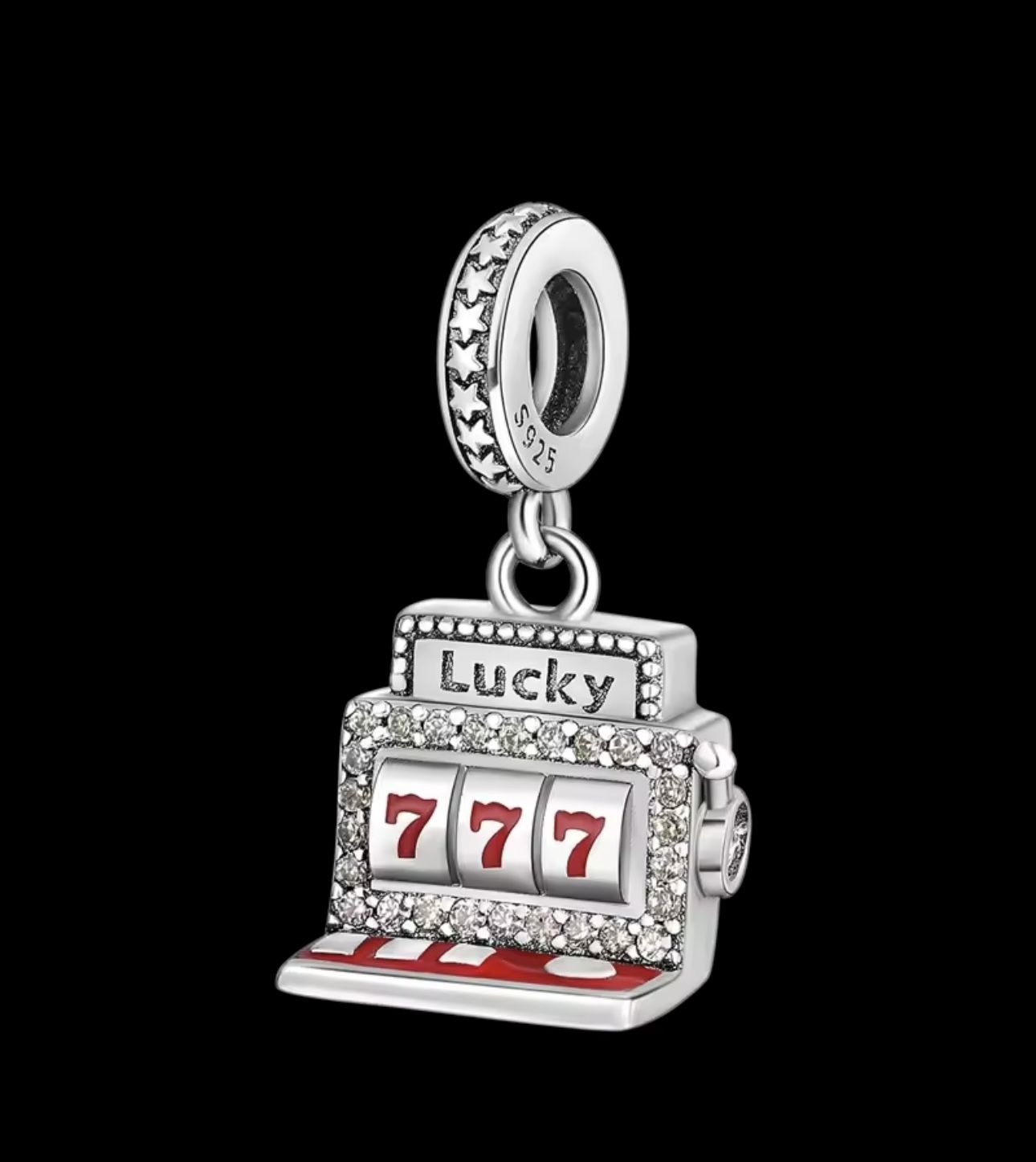 Sterling Silver Slot Machine Charm