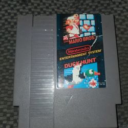Mario brothers and duck hunt nintendo game