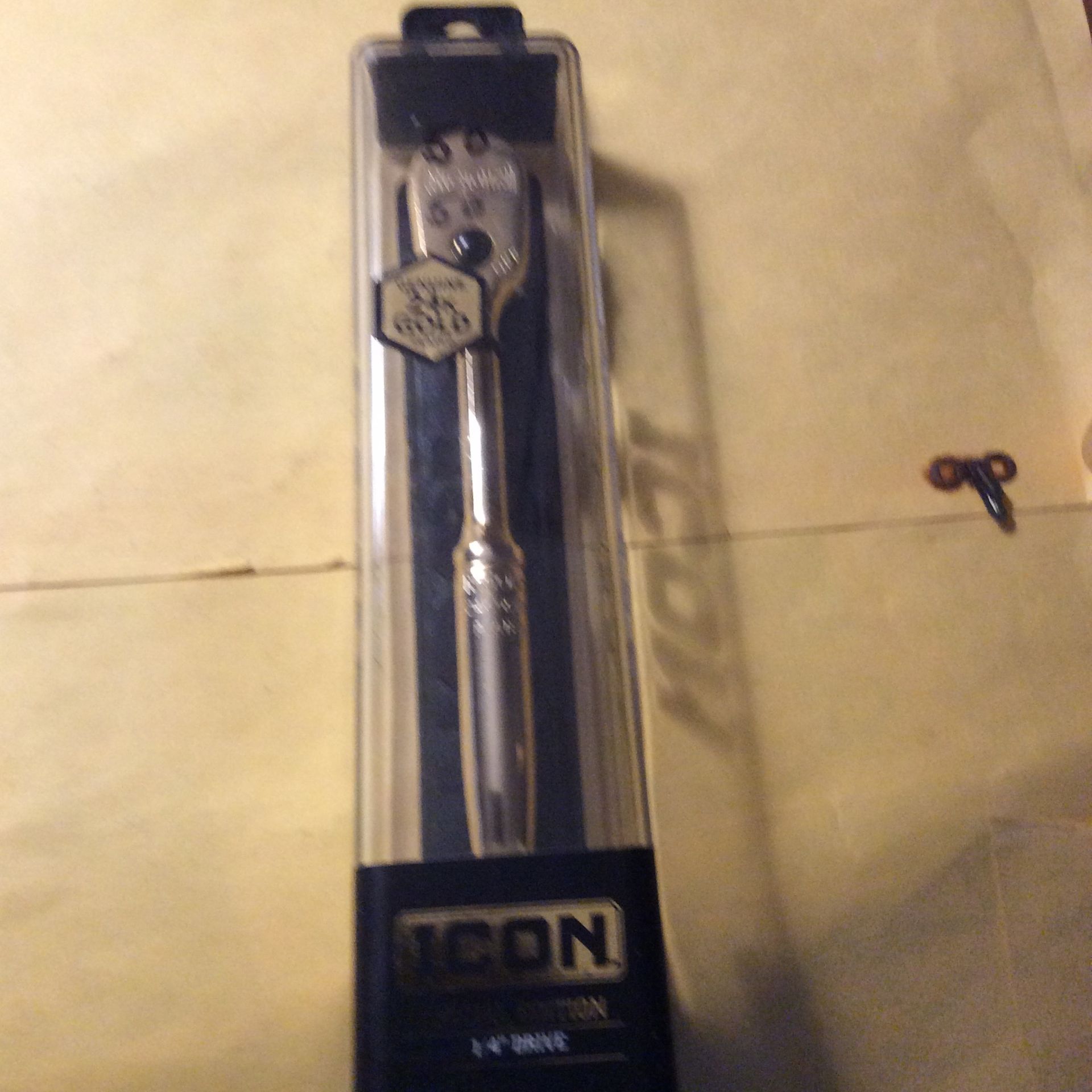 PROFESSIONAL ICON GENUINE 24k GOLD PLATED SPECIAL EDITION 1/4” DRIVE RATCHET 90 TOOTH