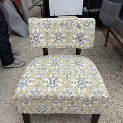 Modern Patterned Accent Chair (Armless)