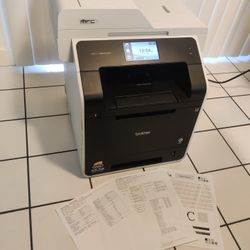 Brother Wifi Color Laser Printer - Auto Duplex, Scanner, Copier and Fax + 50% Toner + Works Perfectly  (MSRP $600) MFC-L8850CDW