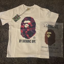Purple And White Bape Shirt