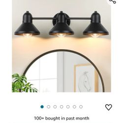 Black Bathroom Vanity Light 