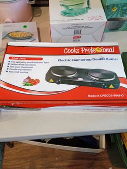 Cooks Professional Electric Countertop Double Burner