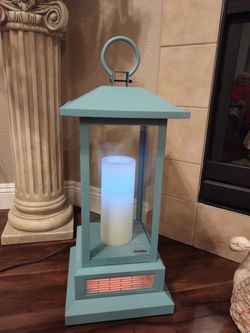 DURAFLAME ELECTRIC LANTERN W/INFRARED QUARTZ HEATER