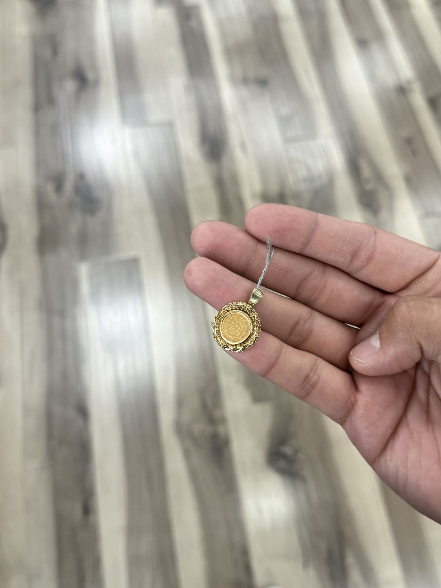 21k Coin Pendant 
