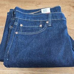 Mens LEVI'S 513 Slim Straight Stretch, 5 Pocket Blue Denim Jeans NWT 36Wx32L $70