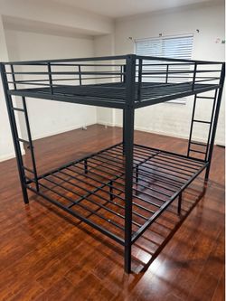 Queen over queen bunk bed